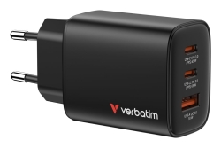 Verbatim GaN III Essentials Charger 3 Port 65W USB-A/C black