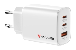 Verbatim GaN III Essentials Charger 3 Port 65W USB-A/C white