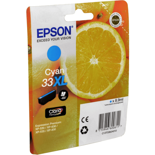 Epson Tinte C13T336240 cyan 33XL