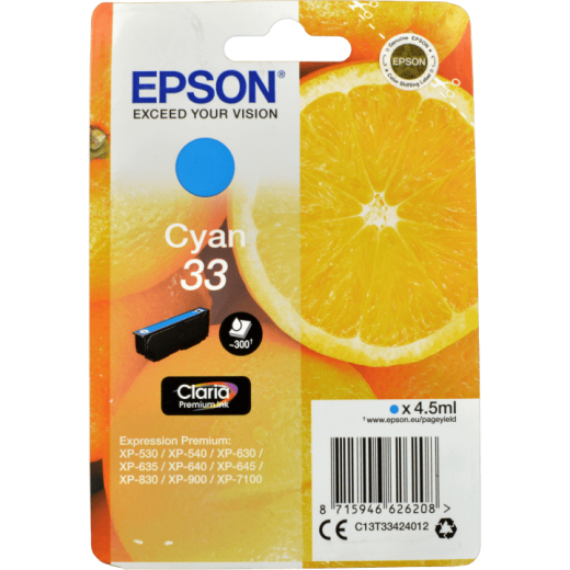 Epson Tinte C13T334240 cyan 33