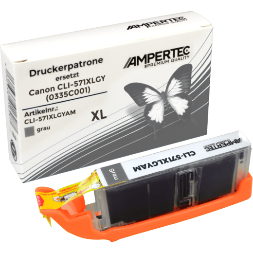 Ampertec Tinte ersetzt Canon CLI-571XLGY grau