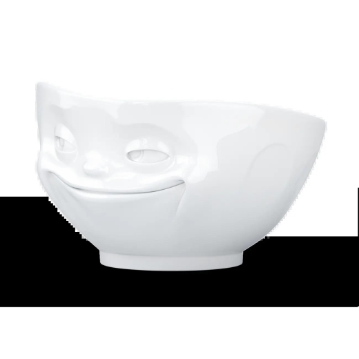 FIFTYEIGHT Schale 500ml - Grinsend weiß
