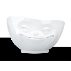 FIFTYEIGHT Schale 500ml - Grinsend weiß