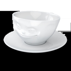 FIFTYEIGHT Kaffeetasse 200ml - Grinsend weiß