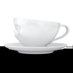 FIFTYEIGHT Kaffeetasse 200ml - Grinsend weiß