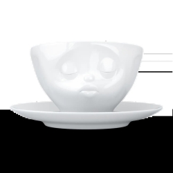 FIFTYEIGHT Kaffeetasse 200ml - Küssend weiß