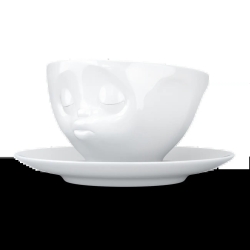 FIFTYEIGHT Kaffeetasse 200ml - Küssend weiß
