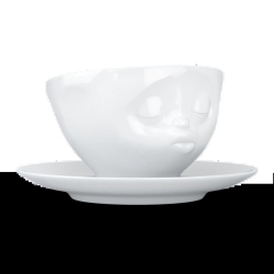 FIFTYEIGHT Kaffeetasse 200ml - Küssend weiß