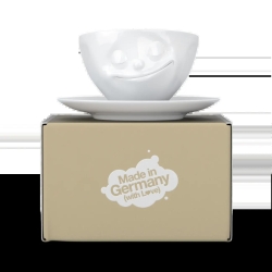 FIFTYEIGHT Kaffeetasse 200ml - Glücklich weiß