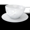 FIFTYEIGHT Kaffeetasse 200ml - Glücklich weiß