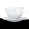 FIFTYEIGHT Kaffeetasse 200ml - Glücklich weiß