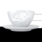 FIFTYEIGHT Kaffeetasse 200ml - Glücklich weiß