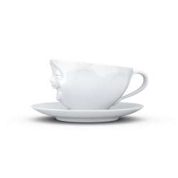 FIFTYEIGHT Kaffeetasse 200ml - Lachend weiß