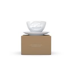 FIFTYEIGHT Kaffeetasse 200ml - Lachend weiß