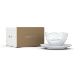 FIFTYEIGHT Kaffeetasse 200ml - Lachend weiß