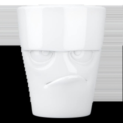 FIFTYEIGHT Henkelbecher 350ml - Grummelig weiß
