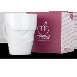 FIFTYEIGHT Henkelbecher 350ml - Grummelig weiß