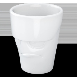 FIFTYEIGHT Henkelbecher 350ml - Grummelig weiß