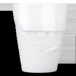 FIFTYEIGHT Henkelbecher 350ml - Grummelig weiß