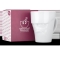 FIFTYEIGHT Henkelbecher 350ml - Grummelig weiß