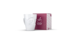 FIFTYEIGHT Henkelbecher 350ml - Verschmitzt weiß