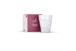 FIFTYEIGHT Henkelbecher 350ml - Verschmitzt weiß