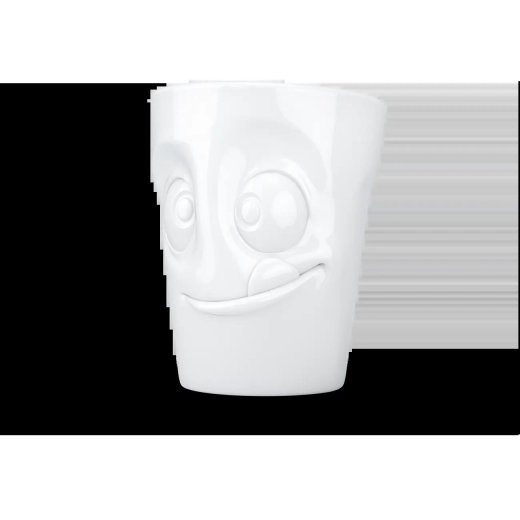 FIFTYEIGHT Henkelbecher 350ml - Lecker weiß