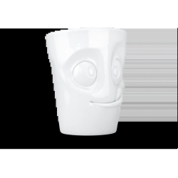 FIFTYEIGHT Henkelbecher 350ml - Lecker weiß