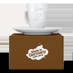 FIFTYEIGHT Espresso Mug mit Henkel 80ml - Verschmitzt weiß