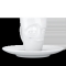 FIFTYEIGHT Espresso Mug mit Henkel 80ml - Verschmitzt weiß