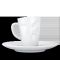 FIFTYEIGHT Espresso Mug mit Henkel 80ml - Vergnügt weiß