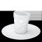 FIFTYEIGHT Espresso Mug mit Henkel 80ml - Vergnügt weiß