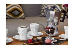 FIFTYEIGHT Espresso Mug mit Henkel 80ml - Verdutzt weiß