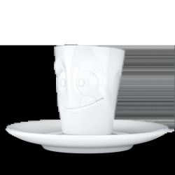 FIFTYEIGHT Espresso Mug mit Henkel 80ml - Lecker weiß