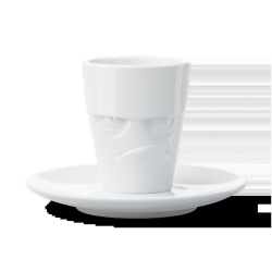 FIFTYEIGHT Espresso Mug mit Henkel 80ml - Grummelig...
