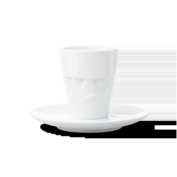 FIFTYEIGHT Espresso Mug mit Henkel 80ml - Grummelig weiß