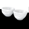 FIFTYEIGHT Schälchen-Set 100ml Grinsend & Küssend weiß