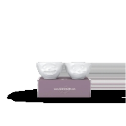 FIFTYEIGHT Schälchen Set 100ml - Lachend & Lecker weiß