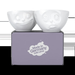 FIFTYEIGHT Schälchen-Set 200ml - Glücklich & Och bitte weiß