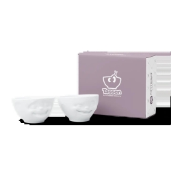 FIFTYEIGHT Schälchen-Set 200ml - Lachend & Zwinkernd weiß