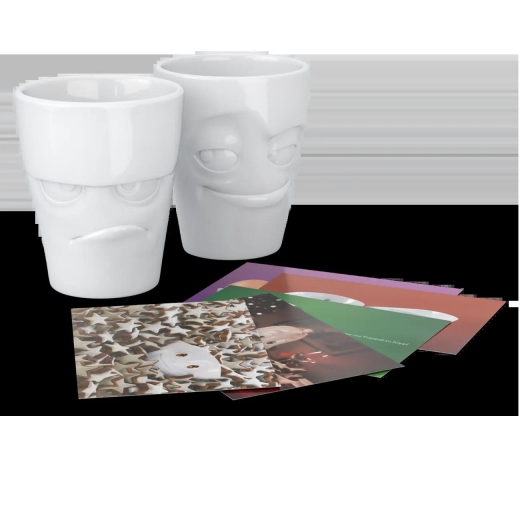 FIFTYEIGHT 350ml Becher - Grummelig & Verschmitzt weiß