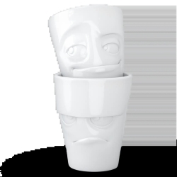 FIFTYEIGHT 350ml Becher - Grummelig & Verschmitzt weiß