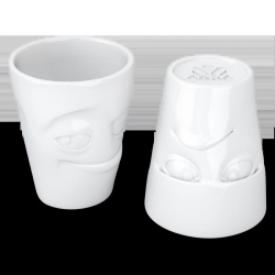 FIFTYEIGHT 350ml Becher - Grummelig & Verschmitzt weiß