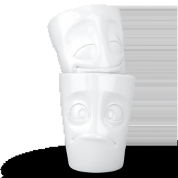 FIFTYEIGHT 350ml Becher - Vergnügt & Verdutzt weiß