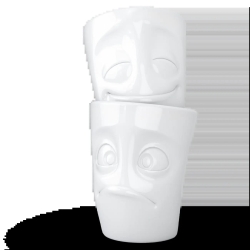 FIFTYEIGHT 350ml Becher - Vergnügt & Verdutzt weiß