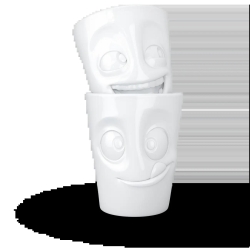 FIFTYEIGHT 350ml Becher - Witzig & Lecker weiß