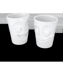 FIFTYEIGHT 350ml Becher - Witzig & Lecker weiß