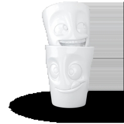FIFTYEIGHT 350ml Becher - Witzig & Lecker weiß