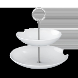 FIFTYEIGHT Food-Tempel 2 Stufig, tiefe Teller mit Biss