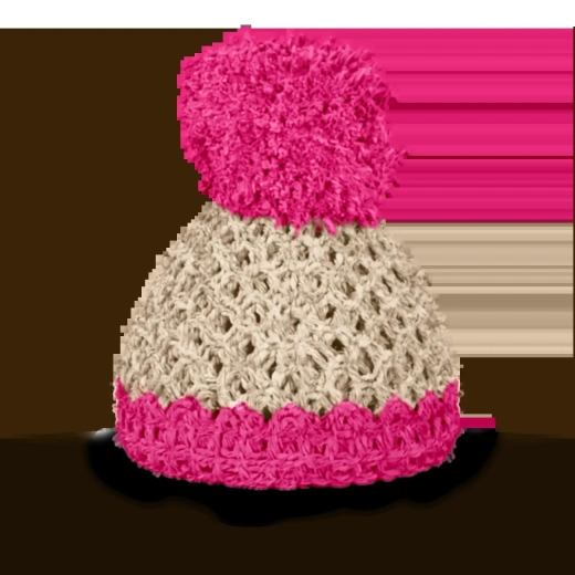 FIFTYEIGHT Eierbecher Mützchen elfenbein/magenta